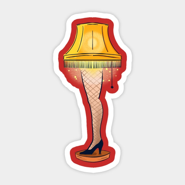 Leg Lamp Sticker by ChrisPaulFarias